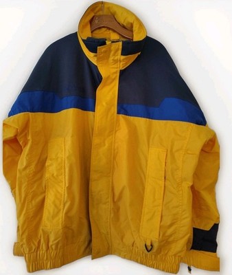 Columbia Jacket Men s LG Vintage 90s Bugaboo Yellow Shell Color Block 