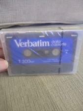 Vintage Verbatim T300H Data Cassette Tape & Plastic Case - New Sealed
