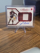 2024 Collegiate - Flawless Rookie Patch Autographs Jaheim Bell #140 Ruby /20