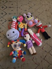 Lot Of 8 The Amazing Digital Circus Plushies Stuffie 13" Stuffed Plush Toys TADC