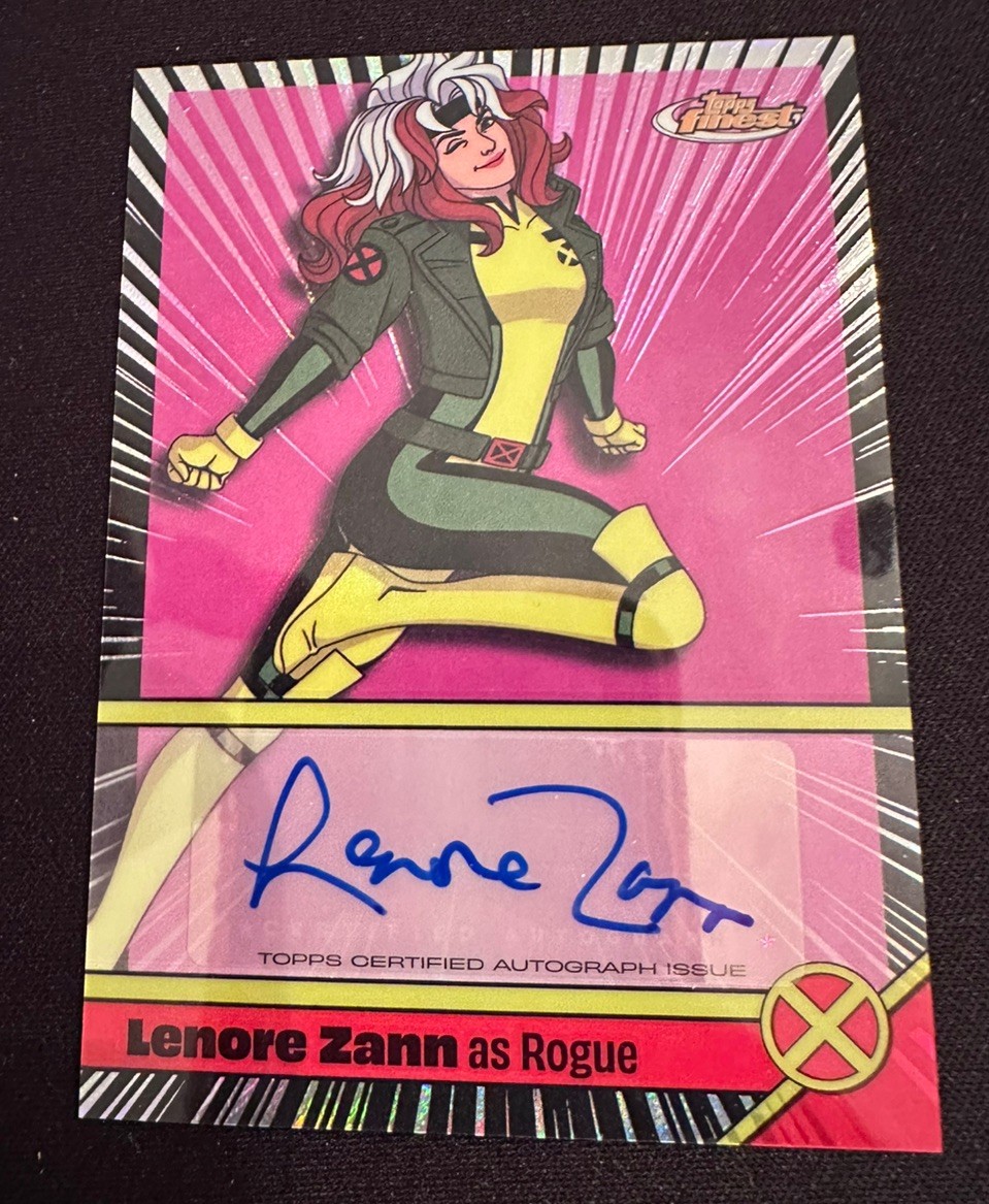 2025 Topps Finest X-Men '97 Lenore Zann as Rogue Voice Actor Auto #VA-LZ Marvel