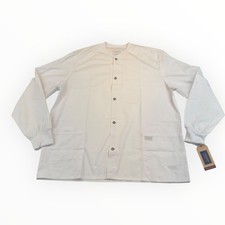 Cherokee Workwear Professionals Mens White Snap Front Scrub Jacket XL WW360