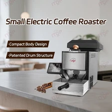 ITOP 200g Coffee Roaster Coffee Bean Roasting Machine 110-240V with Storage Tank