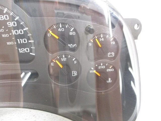 Chevy Silverado 1500 2003-2005 velocímetro cúmulo de cabeza 137 k millas OEM LKQ Foto 4 de 4