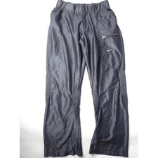 Vintage Nike Track Pants Women S Black Textured Athletic Swoosh Wide Dance