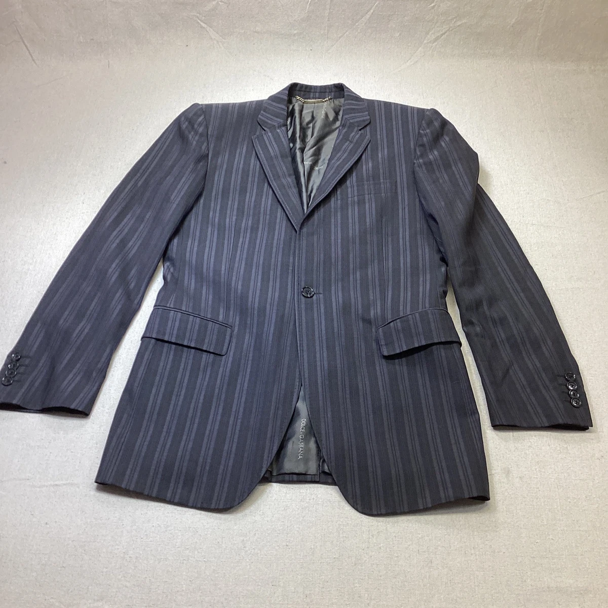 Blazer Homme Dolce & Gabbana Gris - Taille US 38 IT 48 - Neuf Avec étiquettes