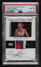 2003-04 Exquisite Collection Rookie 11/225 Chris Kaman #72 PSA 8 Patch Auto 1j6