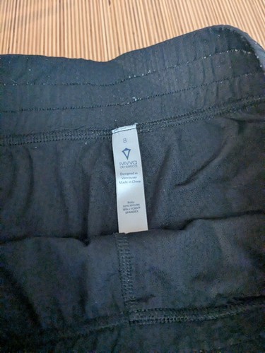 Ivivva by Lululemon Girls Shorts Size 8 Black Rock the Shorts Basketball - Picture 5 of 5