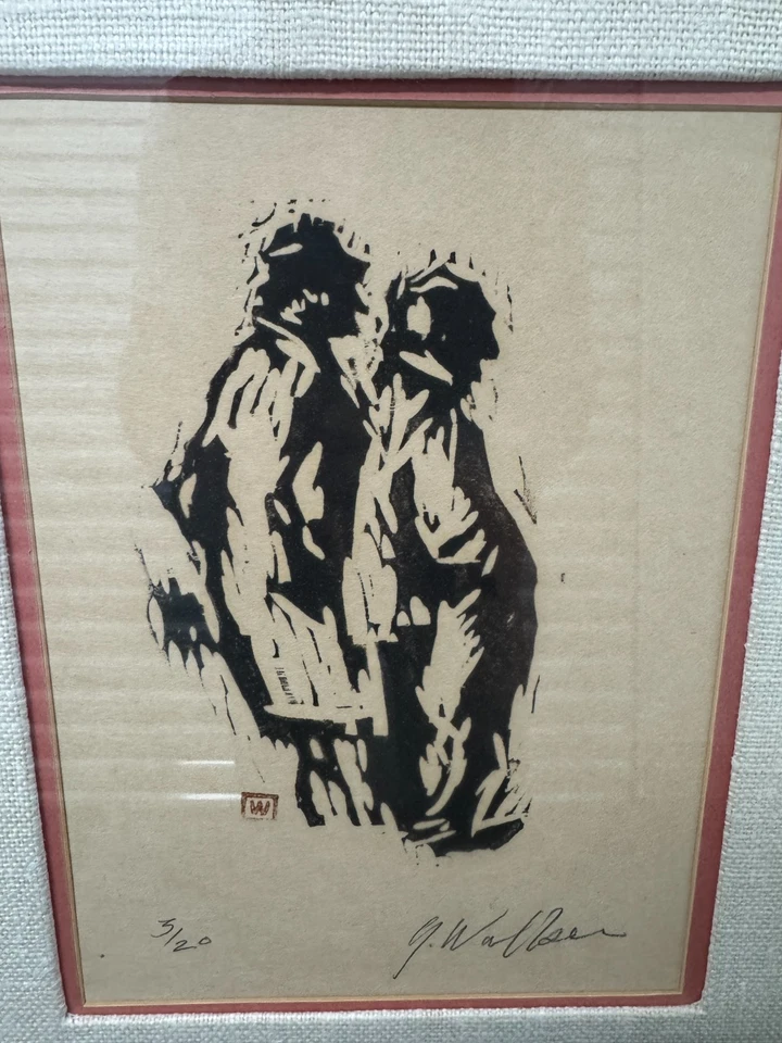 带框 giclée 印花,编号 3/20 由 J. Walben 军警签名 — 第 2/4 张图片