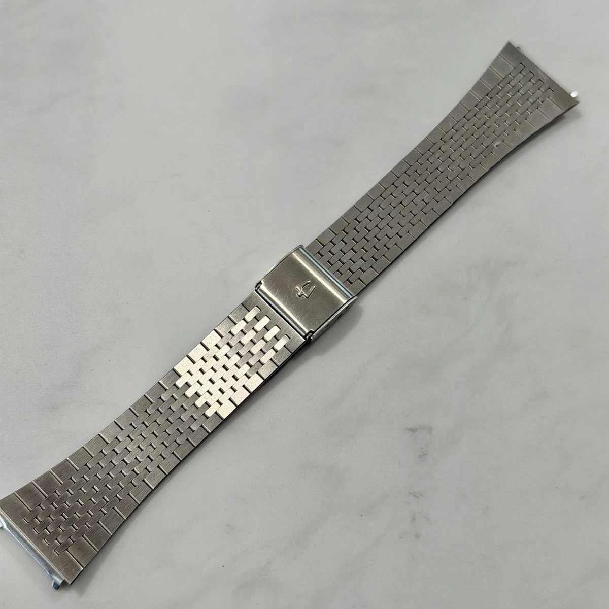 Vintage Bulova Flex Watch Mens Band 22mm Stainless Steel NOS EJ016 Vintage BULOVA Expansion Watchband 17-22mm Flex Bracelet ALL  main image 2
