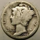 1926 P Mercury Dime 90% Silver AG-G  "Actual Coin Pictured- Not Cleaned"
