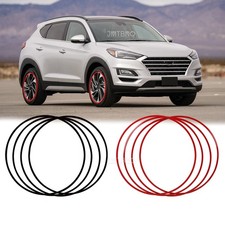 4 Car Wheel Hub Rim Edge Protector Ring Tire Guard  for Hyundai Tucson 2015-2022