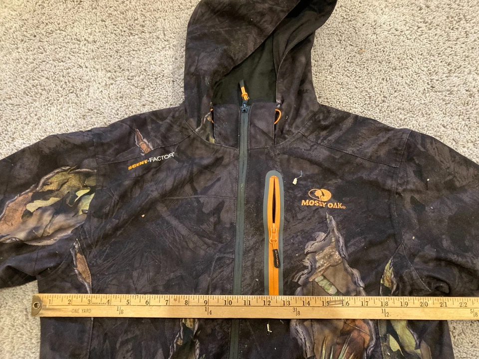 Mossy Oak Eclipse Tricot Scent Control Waterproof Camo Coat Jacket Wind Medium - Image 3 of 4
