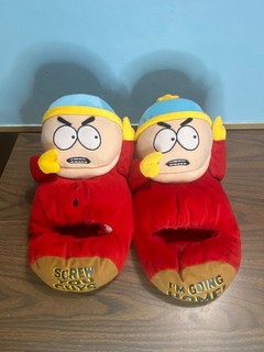 vintage Southpark Comedy central Cartman Screw You Guys I'm Going Home slippers