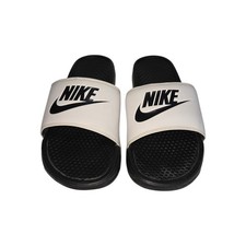 Nike Benassi JDI Black White Slides Sandals Mens 11