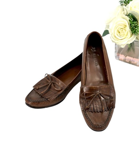 Cole Haan Tassel Loafer Men’s Size 11.5 Slip On Shoe Brown Leather Italy - Picture 3 of 9