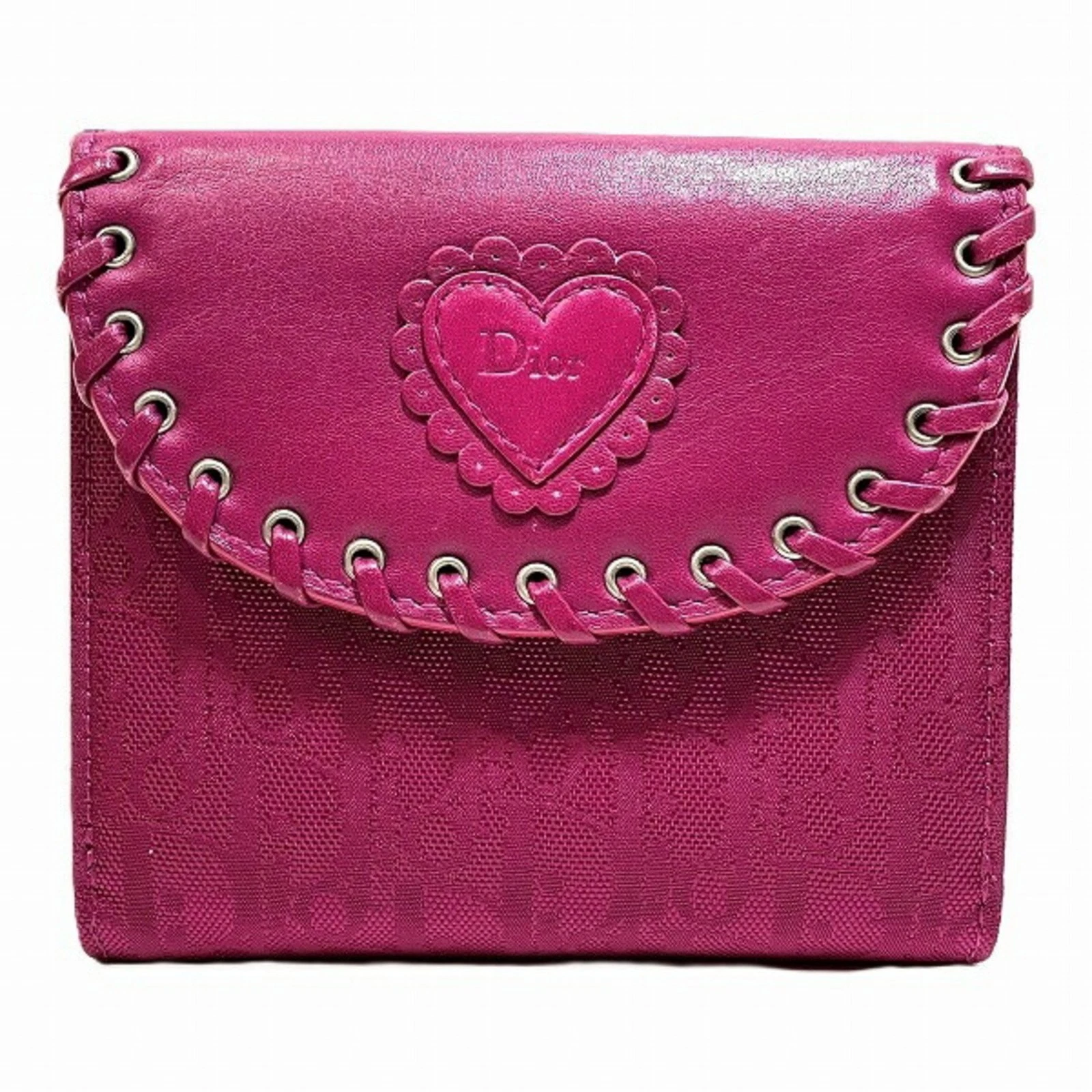 Christian Dior Dior Trotter Heart 02 LU 0067 W Portefeuille bi pli pour femme GZl18gwo