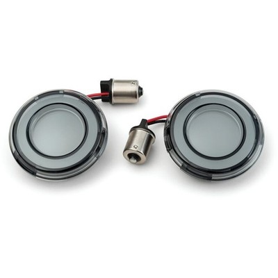Kuryakyn Tracer LED Rear Turn Signal Conversions - 1156/Red/Smoke Lens/Bullet