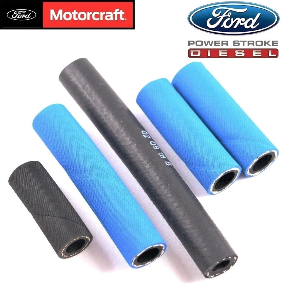 Bomba de combustible mecánica Powerstroke Carter de 7,3 L y kit de línea de mangueras arandelas Banjo OEM Foto 2 de 4