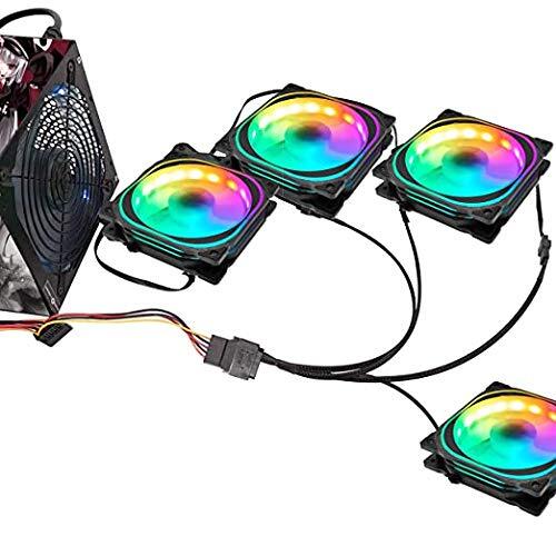 SATA to 3 Pin 4 Pin Fan Adapter15pin SATA to 4 x 3 pin / 4 Pin 12V PC Case Fa... - Picture 6 of 7