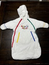 Vintage Baby B gosh White Snowsuit Bunting Sac Size 0/9 Months