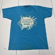 Vintage Screen Stars Stadler Supports Kids Blue T Shirt Adults Size Large