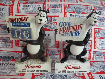 Hamm's BEER BAR SIGN ハムズベア サイン Hamm's Beer Bear Hamms Large 23