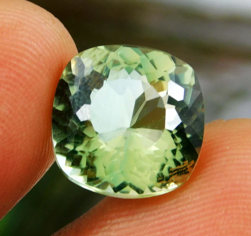 Natural Demantoid Garnet 6.20 Ct Cushion Certified Rare Loose Gemstone Russian - Image 3 of 4