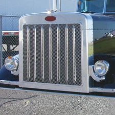 Peterbilt 379 Extended Hood Front Grill with Oval Punched Holes