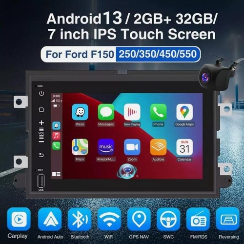 7'' Car Radio Unit Android GPS CarPlay For 2013-2014 Ford F150 Raptor 32G - Picture 4 of 13