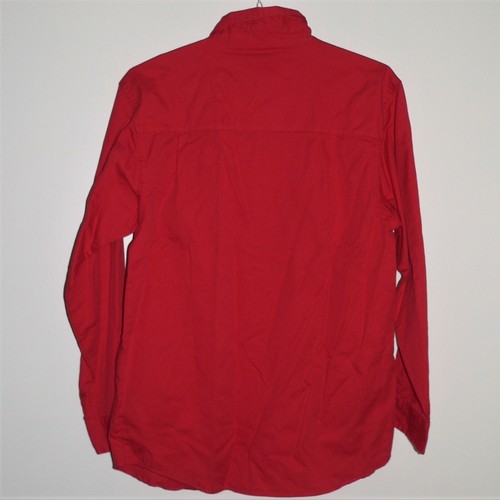 MEN'S 'BLUE GENERATION' RED UNIFORM WORKSHIRT ~ Size M~ New With Tags / NWT L/S - Picture 7 of 11