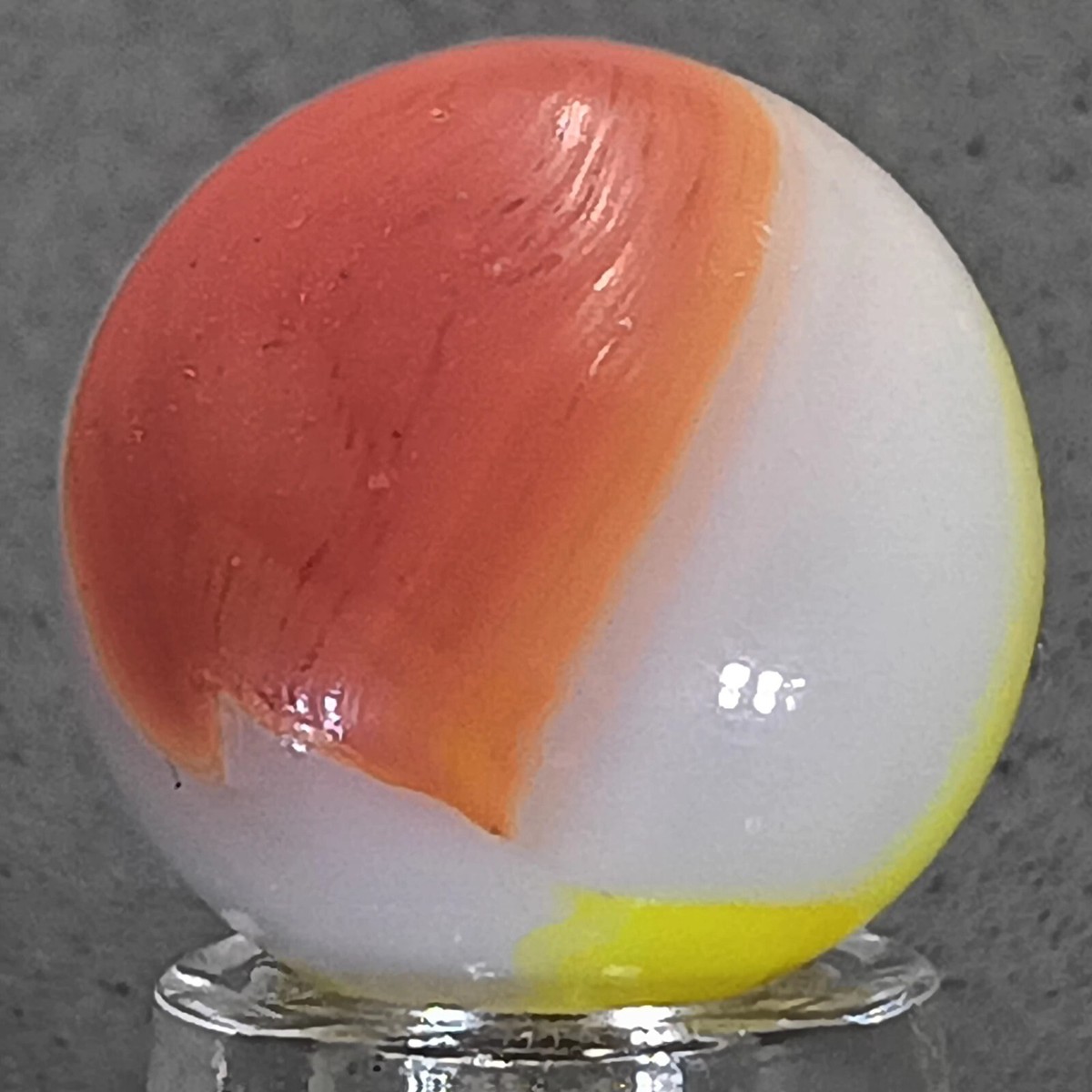 Vintage Vitro All-Red Marble .61 Inches Near-Mint Condition