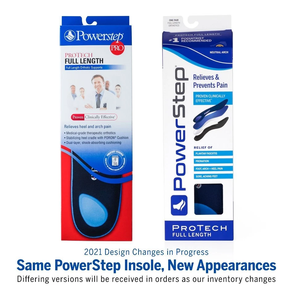 PowerStep ProTech Full Length Orthotic Insoles - Many Sizes - Image 2 of 3