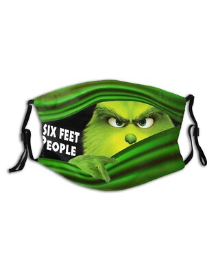 Grinch Fashion Face Mask