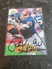 RARE 1995 Fleer Ultra Phil Hansen Hand Signed On Card Auto Autograph Bills B