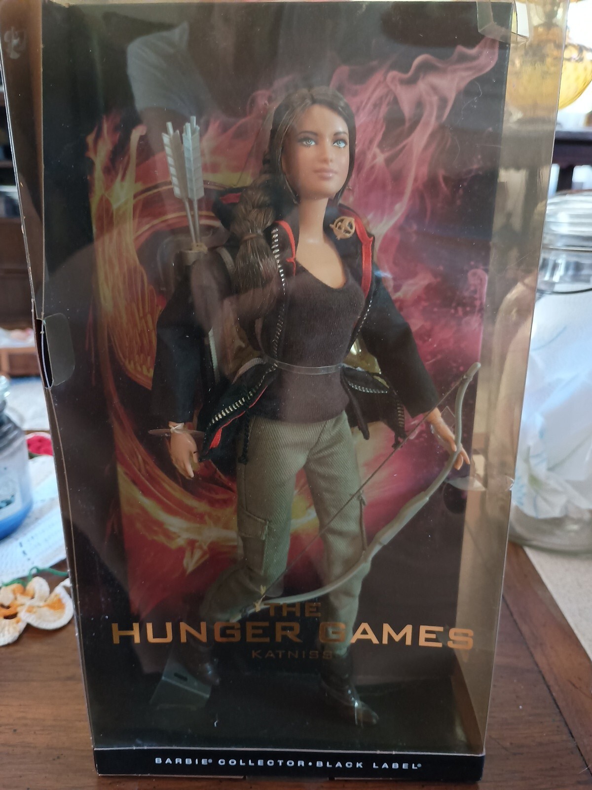 Katniss Barbie Doll W3320 Black Label 2012 Mattel  #65