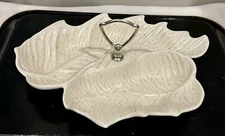 Vintage California Pottery Tidbit/ Candy/Relish Serving Dish with Handle MCM