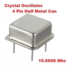 19.6608Mhz 19.6608 Mhz CRYSTAL OSCILLATOR 1/2 CAN ( Qty 5 ) *** NEW ***