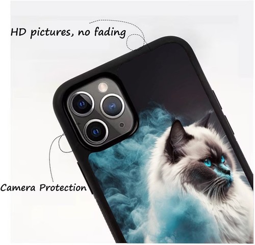 For Samsung S20 S21 S22 S23 Plus Ultra natural Birman Cat Dustproof Cover - Picture 8 of 25