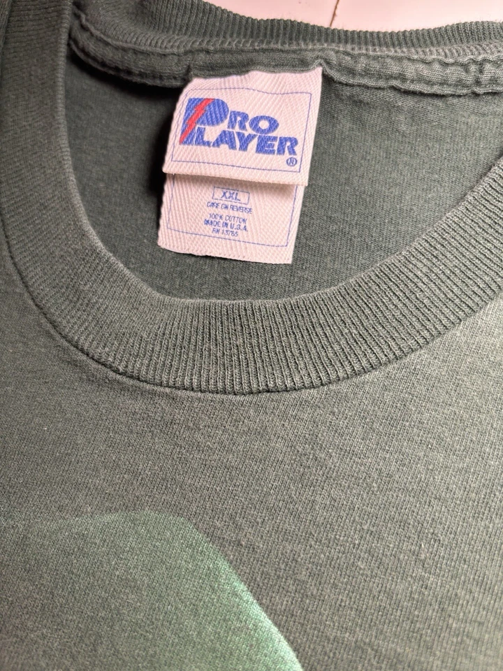 复古 80 年代职业球员 NFL 绿湾包装工 Vince Lombardi T 恤 1987 男式 2XL — 第 4/4 张图片