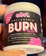 obvi. COLLAGENIC BURN ELITE - Metabolism, Fat Burning & Beauty - 60 Cap - 07/27!