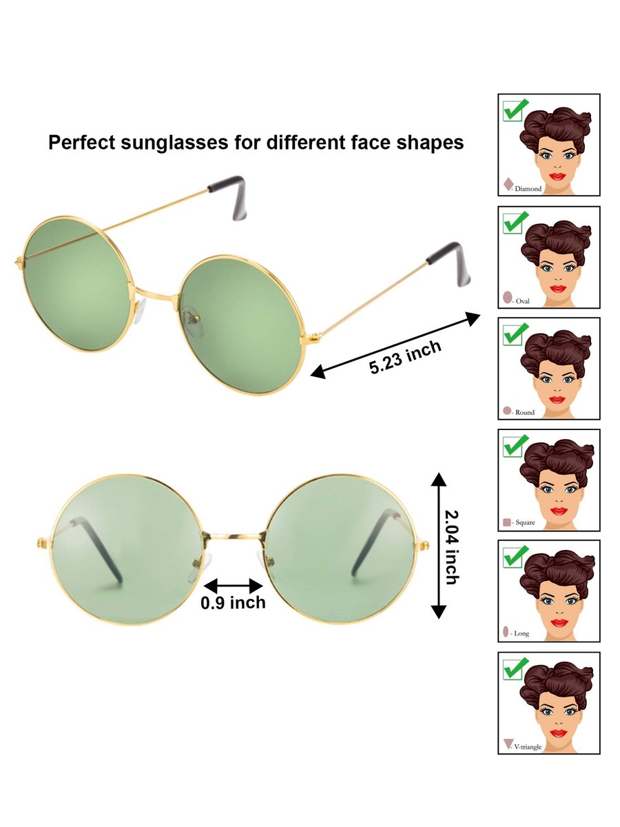 28 Pairs Coloured Round Hippie Sunglasses Groovy Retro Party Accessories Amazon.com: BOUBONI 4 Pairs Hippie Sunglasses 4 Colors Round  main image 2