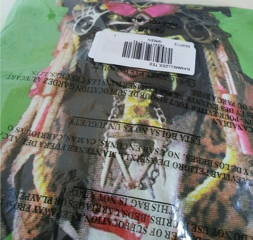 T-Shirt Verde SS20 Supreme X Rammellzee Taglia L Nuova E Non Aperta - Foto 5 di 8