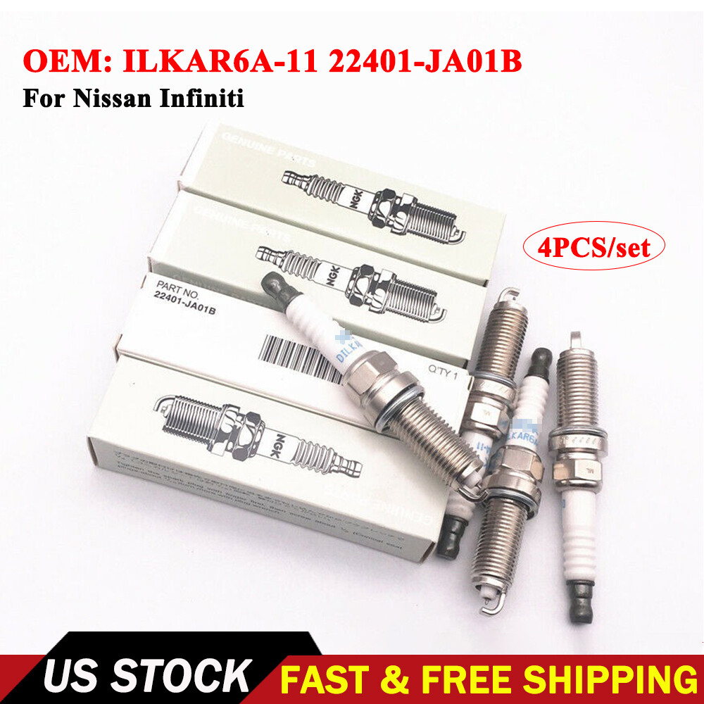 4Pcs NGK Spark Plugs 22401-JA01B For 07-17 Nissan NV200 Altima Rogue Sentra Cube P 371808301