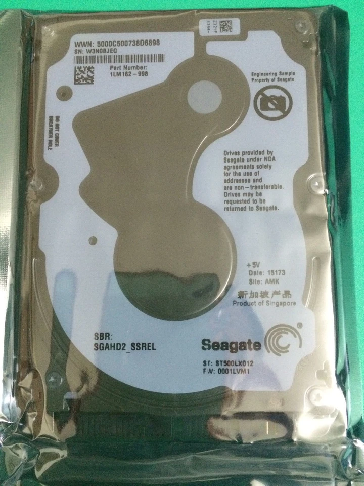 Seagate ST500LX012 500GB Ultra Mobile SSHD 8GB NAND Flash 5mm 2.5"SATA Hard HDD - Image 2 of 3