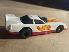 Vintage Mattel Hot Wheels 1993 White Die Cast Dragster