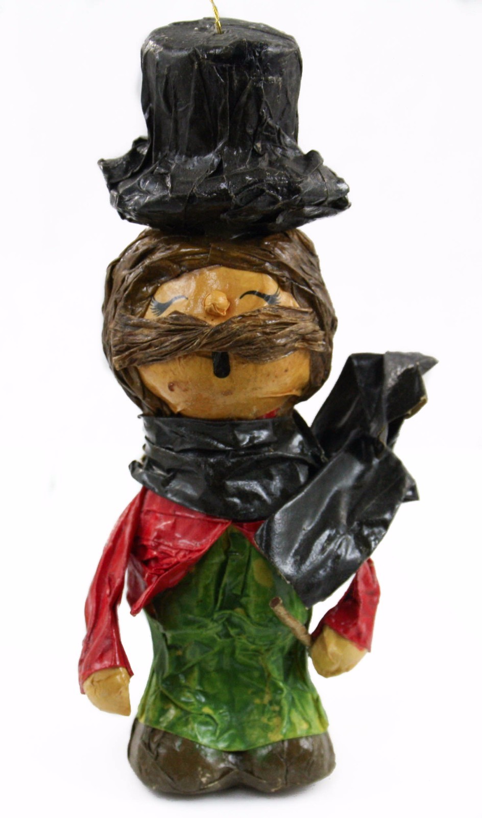 Festive Paper Singing Man Christmas Tree Ornament Holiday Decor