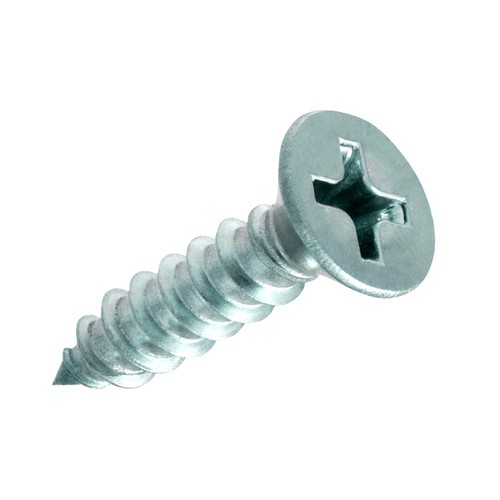 Phillips Flat Head # 6 x 5/8" Wood Particle Board Screw Zinc (3500) - Picture 2 of 2