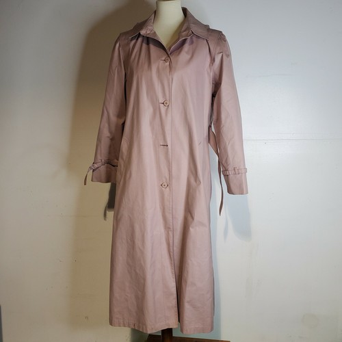 Vintage 80s London Fog Mauve Trench 