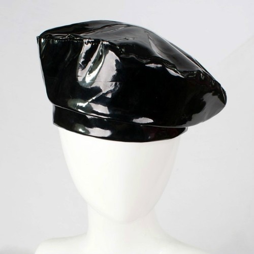 womens faux leather hat